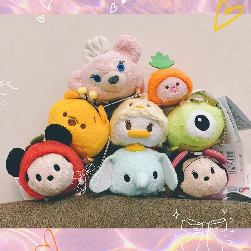 24 Types Disney Tsum Tsum Mickey Minnie Mouse Donald Duck Moana Stitch Dumbo Tsum Toy Story Plush Dolls Toys Gifts for Kids