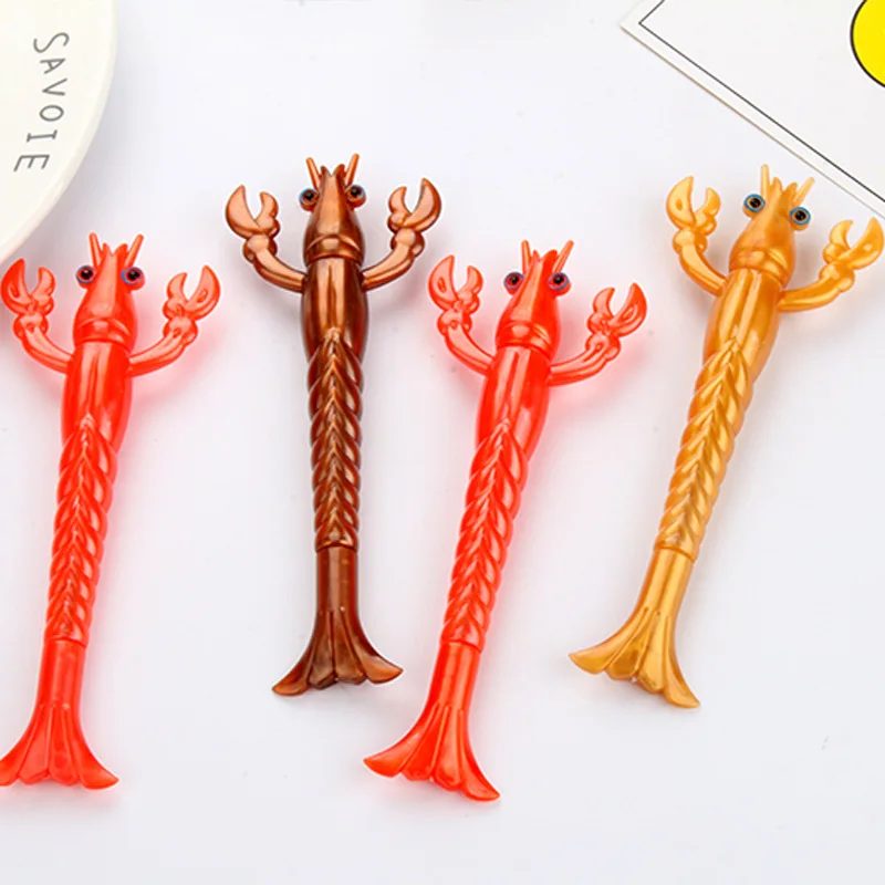 24PCS Cartoon Creative Summer Crayfish Gel Pen Spicy Crayfish Black Water Pen Stationery Kawaii School Supplies