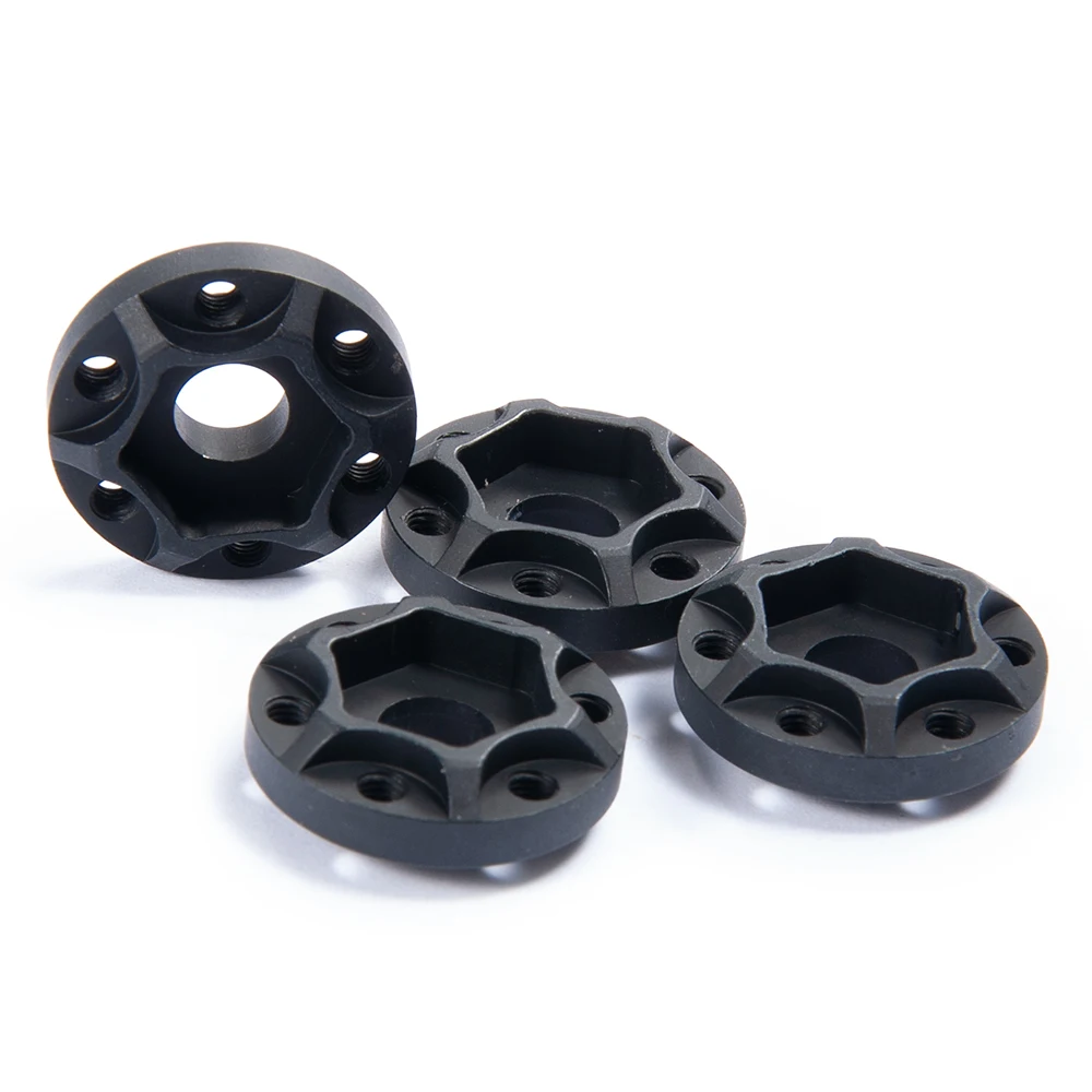 YEAHRUN 1/2Pcs Wheel Hubs Hex Hexagon Adapters 12mm OD for Axial SCX10 1:10 RC Crawler Car 1.9 inch  Beadlock Wheel Rims