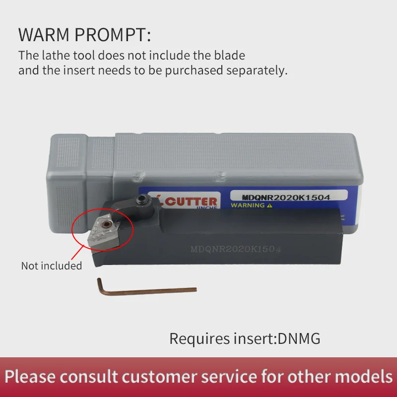 Imagem -05 - Suporte de Ferramenta de Torneamento Externo Dnmg Inserções de Carboneto Mdqnr l Conjunto de Ferramentas de Corte de Torno 1pc Mdqnl2023m1504long Mdqnr2023k1506