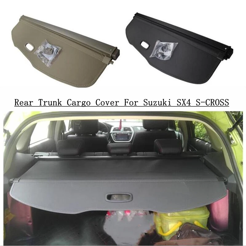 For Suzuki SX4 S-CROSS 2013-2021 Rear Trunk Cargo Cover Partition Curtain Screen Shade Security Shield