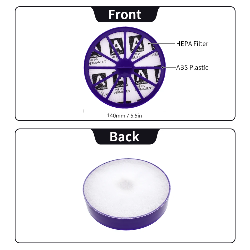 มอเตอร์ด้านหลังตัวกรอง Pre-Wash มอเตอร์กรองปิดผนึกเข้ากันได้กับ Dyson DC07 DC07i Pre /Post บน/ล่างภูมิแพ้เครื่องดูดฝุ่น