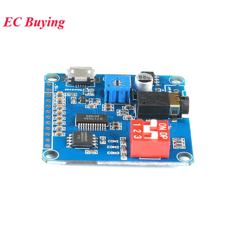 DY-SV5W DY-SV8F Voice Playback Module Board MP3 Music Player 5W WAV Decoding Format UART Serial Port Control For Arduino DY-SV17