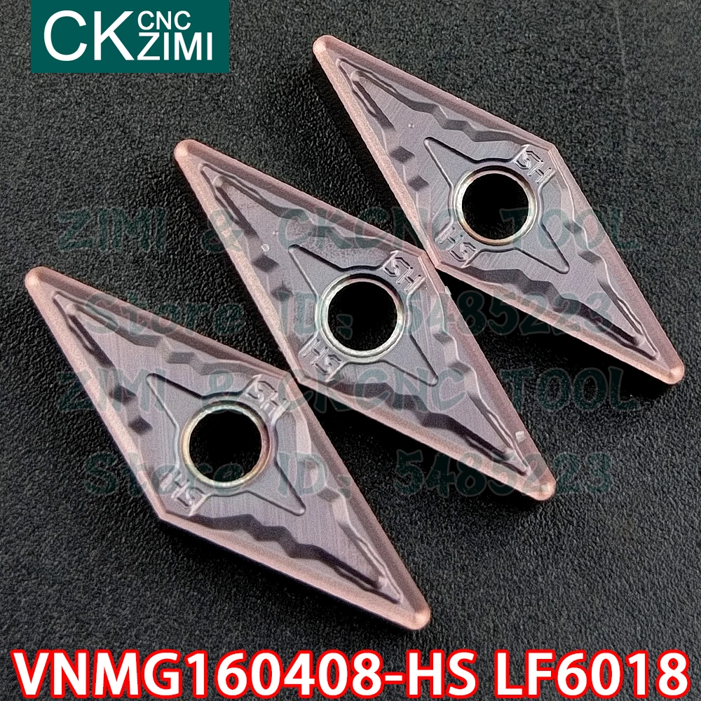 

VNMG160408-HS LF6018 VNMG 160408 HS LF6018 carbide inserts External turning insert tool CNC Metal lathe tool for stainless steel