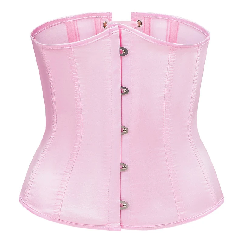 

Waist Trainer Body Shaper Sexy Underbust Corset Women Lingerie Modeling Strap Pink Waist Cincher Slimming Belt