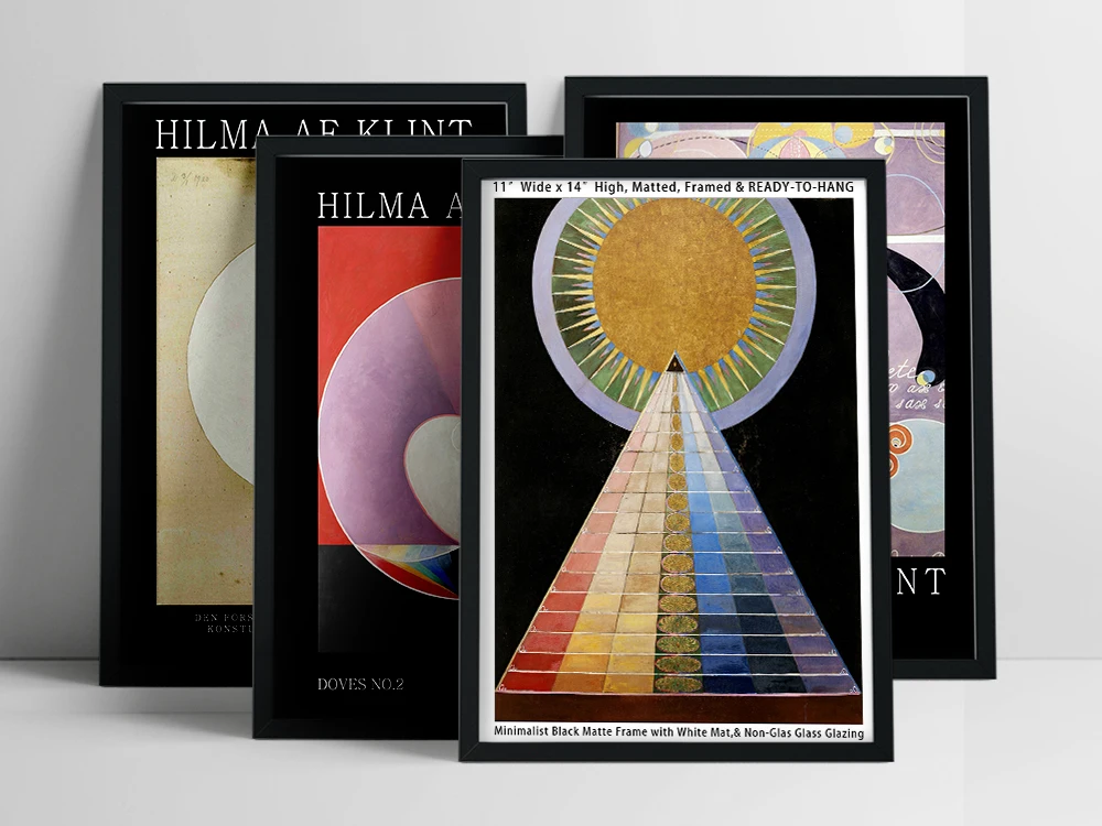 Swedish Hilma af Klint Exhibition Poster Vintage Abstract Prints Pictures Wall Art Home Decoration Canvas Painting Living Room