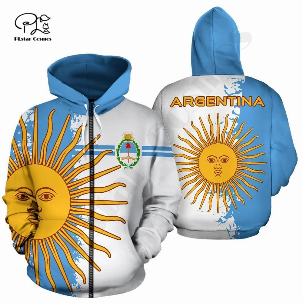 PLstarCosmos 3DPrint Newest Argentina Sport Country Flag Unique Men/Women Cozy Hrajuku Casual Streetwear Hoodie/Zip/Sweatshirt 8