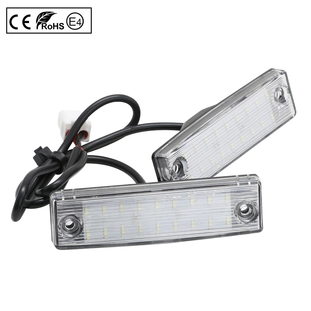 2PCS LED License Plate Light For Toyota Land Cruiser Prado TRJ150/GRJ15 #/GDJ15 #(Lexus GX 470) Backlight Number Plate No Error