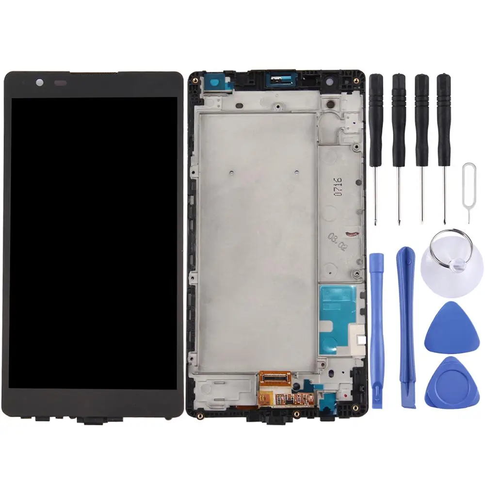 

LCD Screen and Digitizer Full Assembly with Frame for LG X Power / K220 (Black)