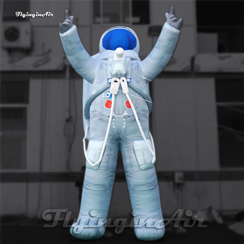 Giant Inflatable Astronaut Balloon 6m Height Blow Up Cosmonaut Character Model Spaceman Inflatables For Aerospace Exhibition