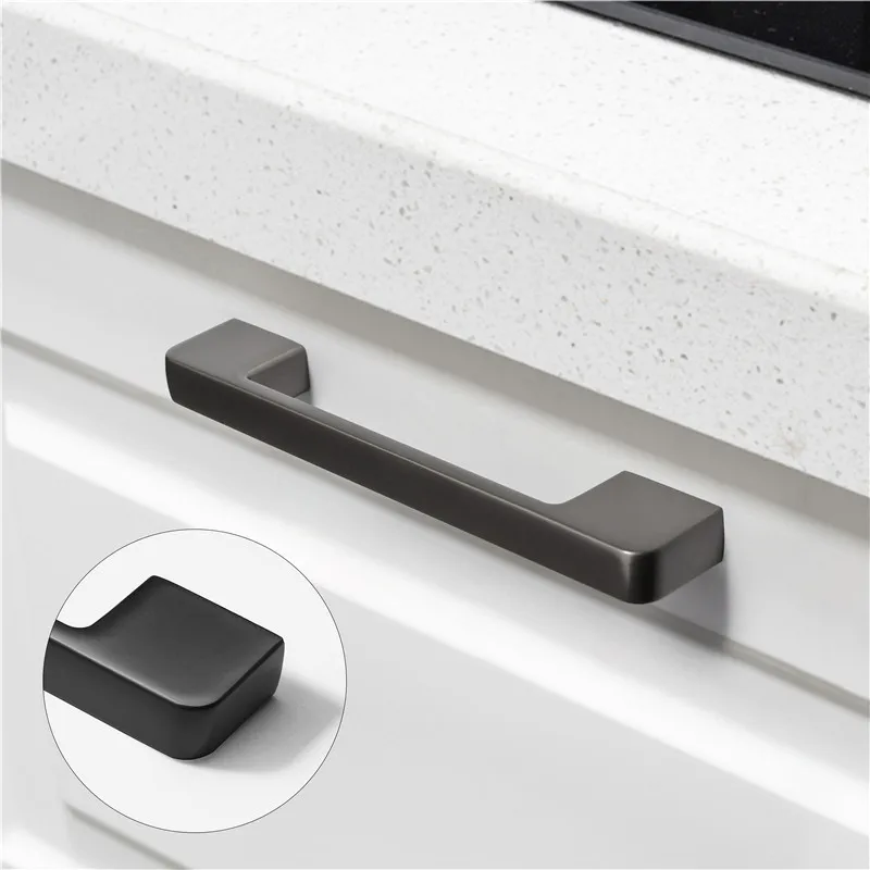 

Modern Gold Classic Cabinet Door Wardrobe Handle Drawer Hardware Knob Single Hole Gray Furniture Zinc Alloy Decoration