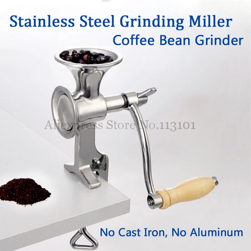 

Stainless Steel Grinding Miller Manual Corn Grinding Machine Coffee Bean Flour Mill with Hand Crank