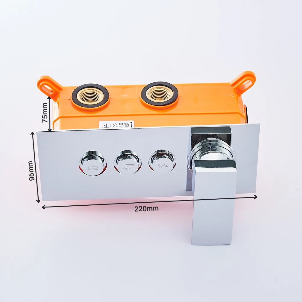 Imagem -06 - Becola-chuveiro Válvula Exposta Torneira do Banheiro ou Função Dispositivo Bath Mixer Br-9916