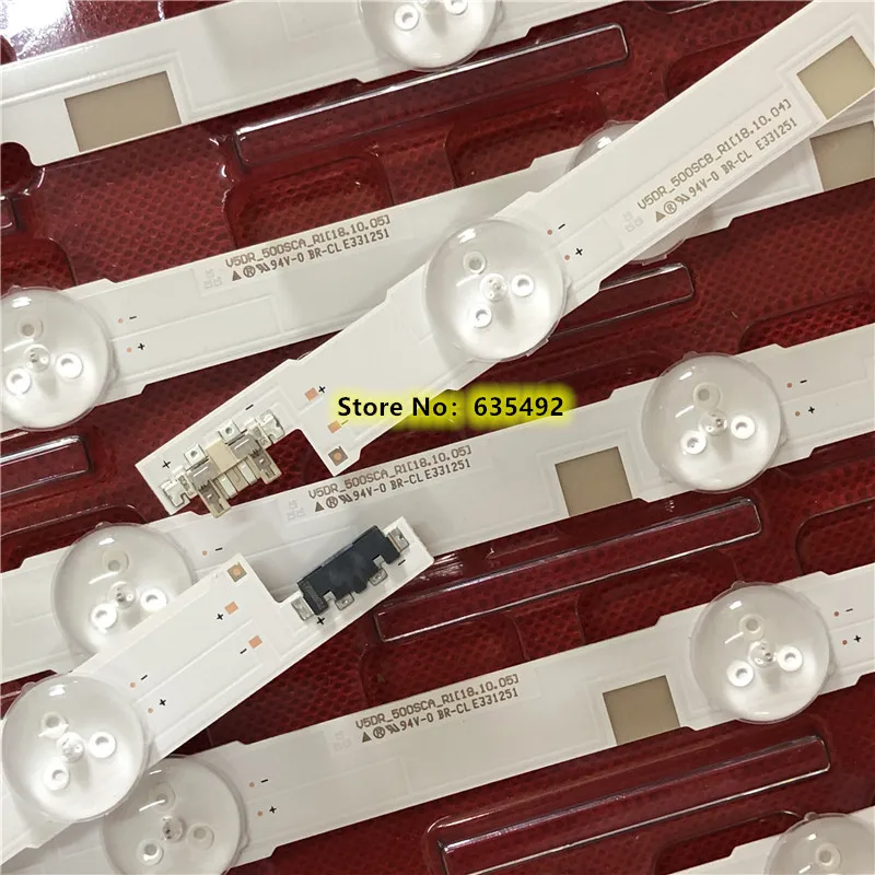 5set LED Strip V5DR-500SCA-R1 V5DR-500SCB-R1 BN96-38479A BN96-38480A For UE50JS7200 UN50JS7200 UA50JS7200 CY-TJ050HGNV1H