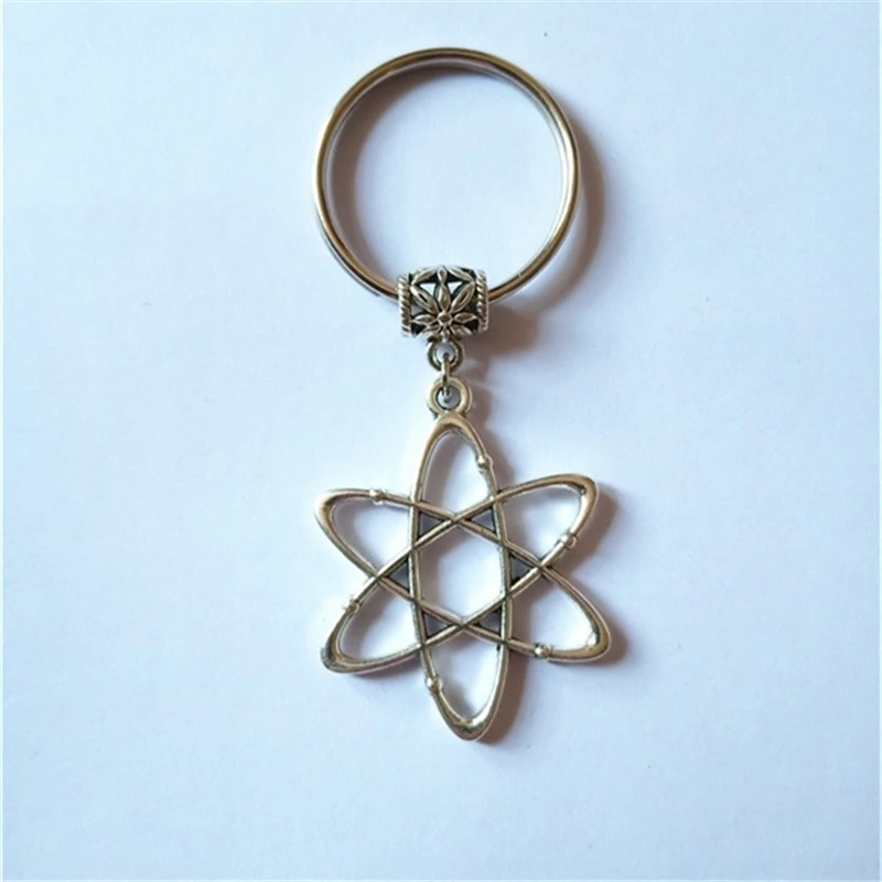 Atomic Whirl Keychain, Atom Keychain, Science Jewelry, Scientist Dangle Keychain,  2020 Graduation Keychain Gift