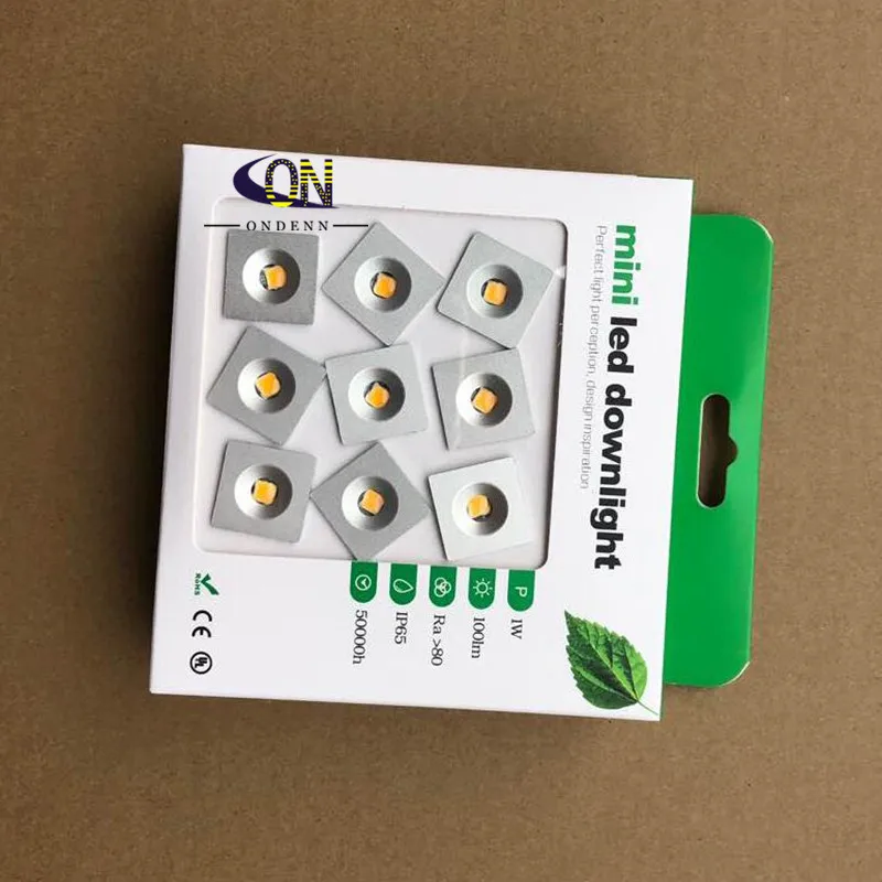 Kwadratowy okrągły Mini LED typu Downlight 1W kryty na zewnątrz IP65 ogród łazienka korytarz sufitowy żarówka punktowa oświetlenie sauny 1W DC12V