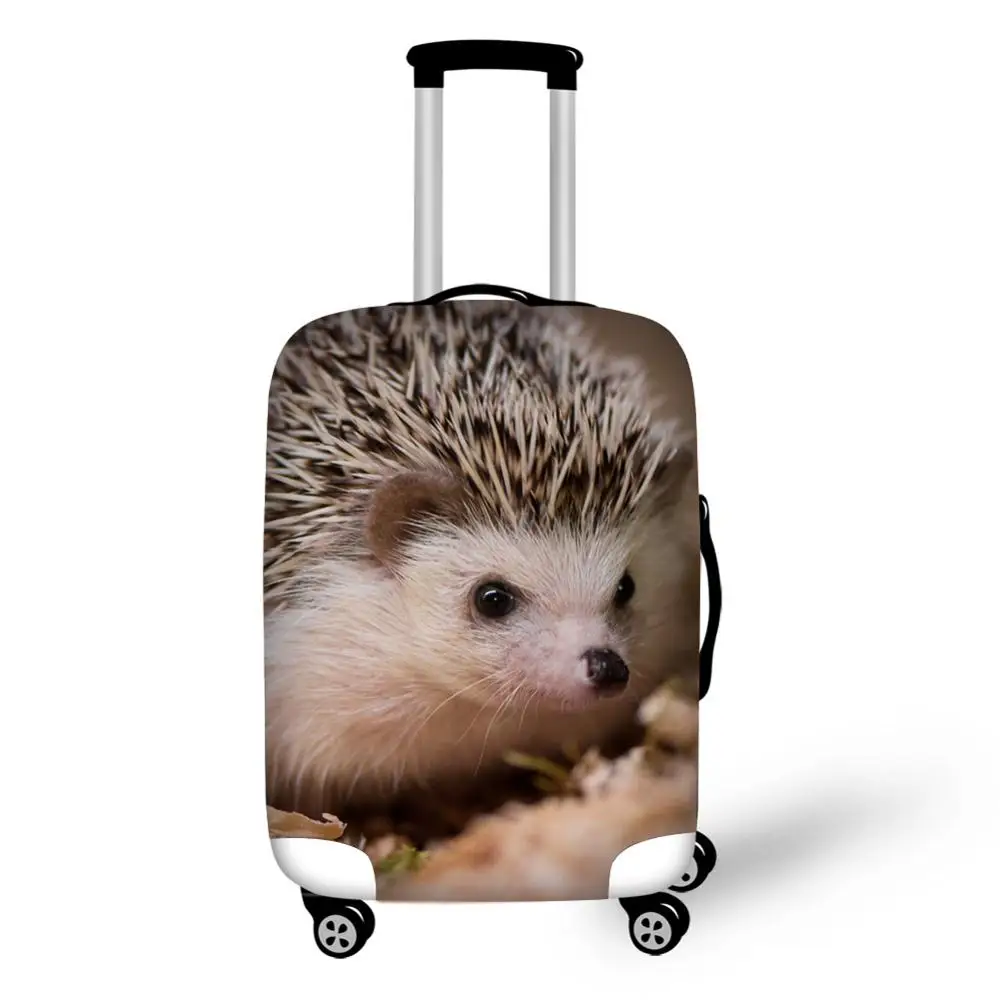 Animal Hedgehog Print travel accessories suitcase protective covers 18-30 inch elastic luggage dust cover case stretchable