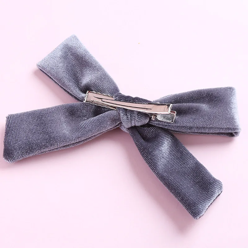 5 Inch Baby Hair Clips Velvet Girls Kids Big Bows Hairpin Princess Barrette For Children Korean Hair Accessories Hot Sale