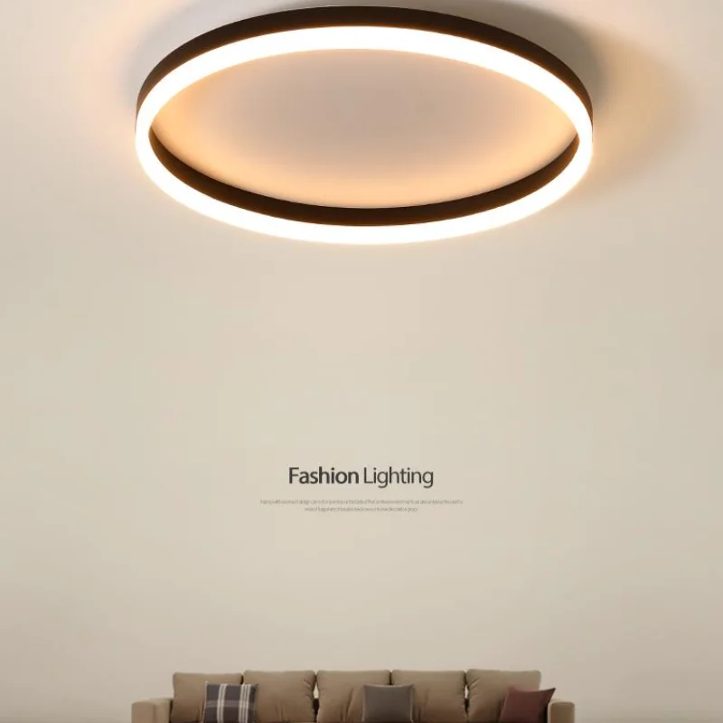 

Modern LED Ultra-Thin Ceiling Lighting Round Kitchen Living Room Black&White Acrylic Lamp Shade Lamp