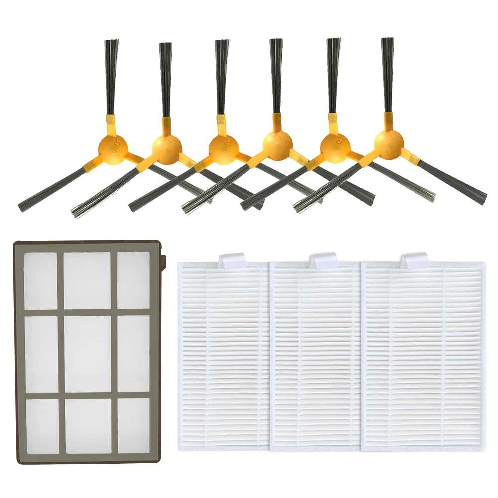Reemplazo principal y Cepillo Lateral filtro Hepa Filtro de RP filtro primario para V-TAC VT-5555 / VT-5556 accesorios de Robot aspirador