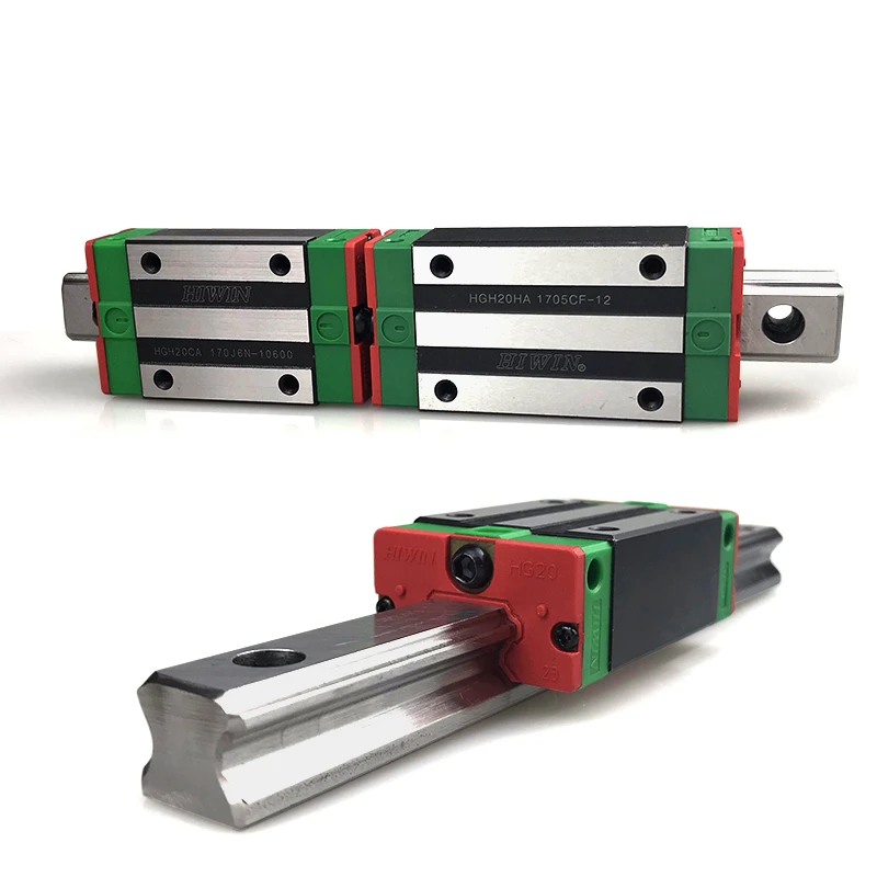 2pcs 100% original HIWIN BRAND HGR15 -850mm Linear Guide rail + 4pcs HGH15CA HIWIN Carriage Blocks