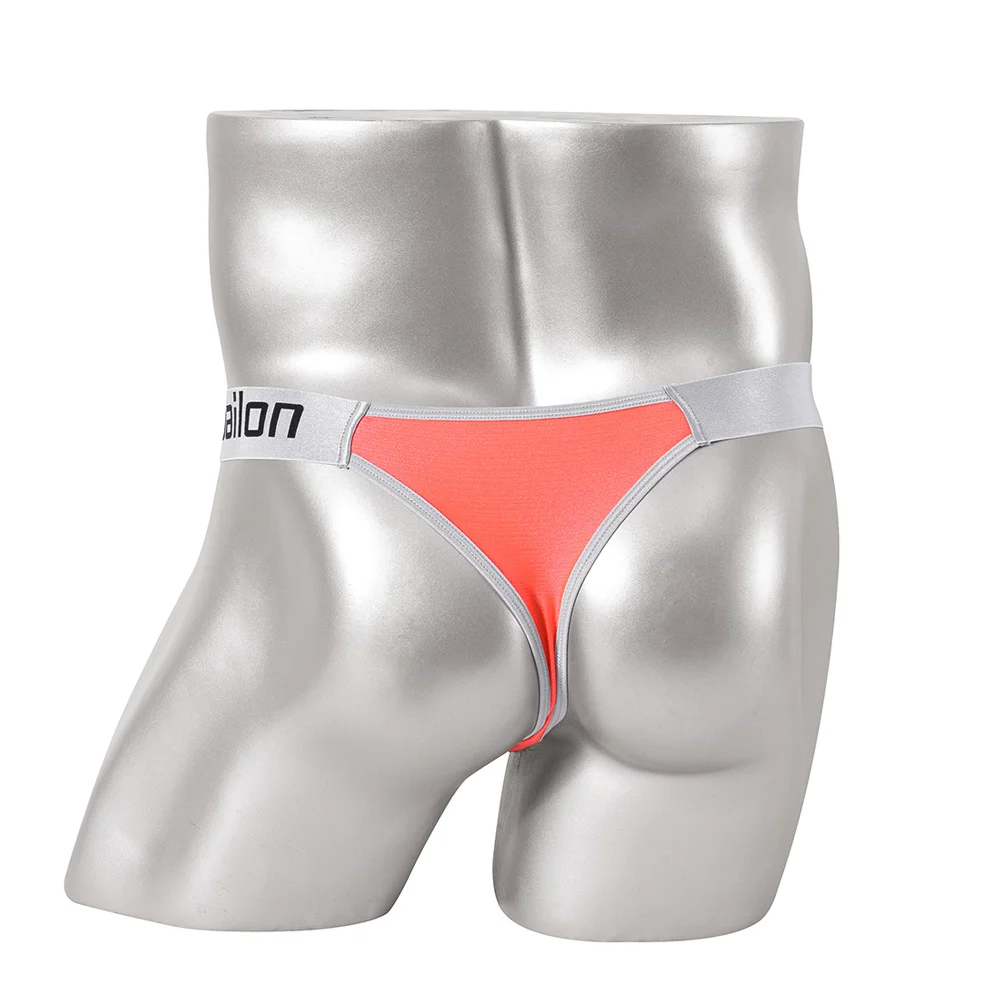 Zonbailon Mens Thong Sexy Bikini Low-Rise Breathable Men's T-back Gay Sissy U Pouch Gay Slip Men G-Srting