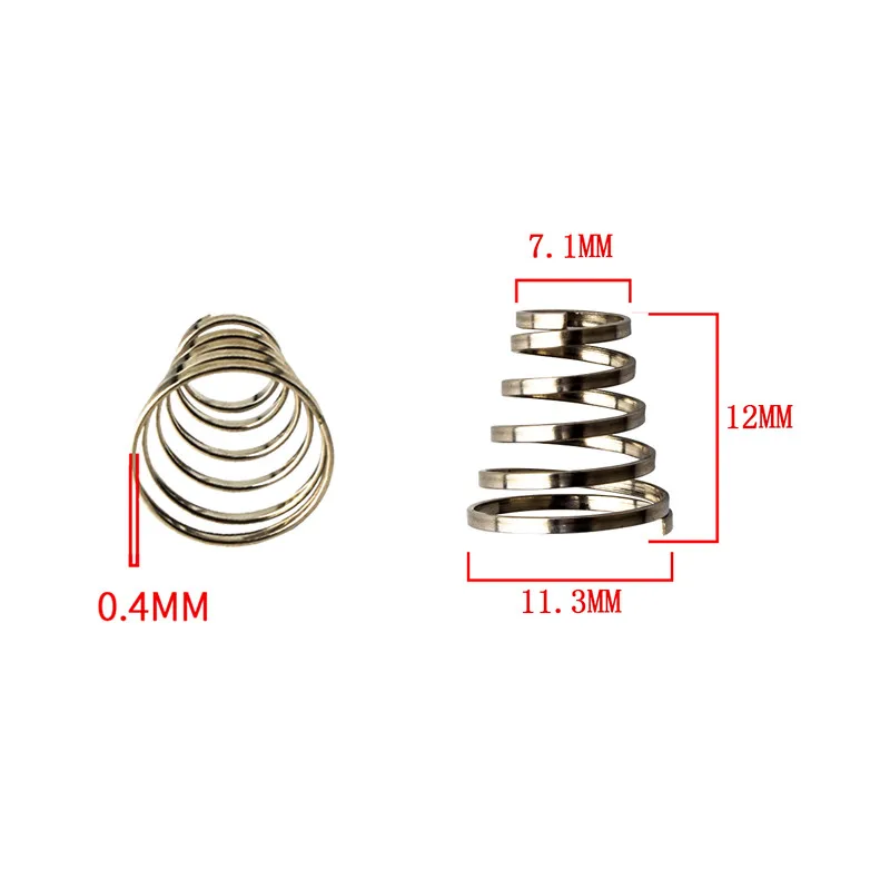 MUQZI 4Pcs Bicycle Quick-Release Spring MTB Road Bicycle Stainless Steel Front Rear Wheel Hub QR Lever Spring Tower spring