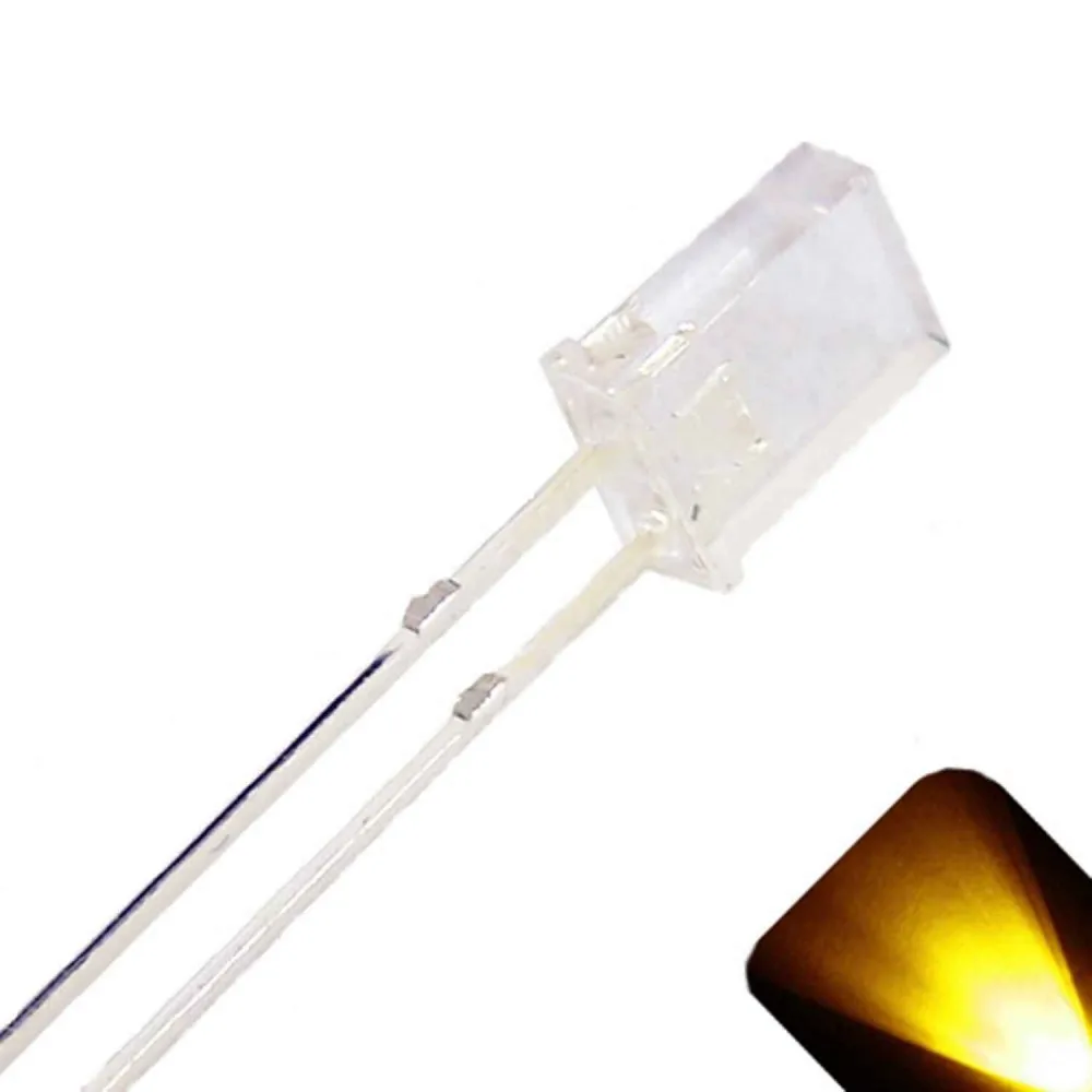 1000PCS 2*5*7 Quadratische Transparente Leuchtdiode Rot Gelb Grün Blau hohe helle Leuchtdiode 2x5x7 LED Diode – Detail 9