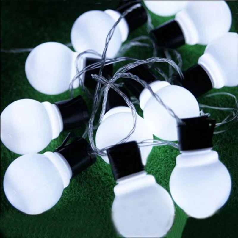 Novidade led string luz ao ar livre luzes de fadas guirlanda g50 lâmpadas jardim pátio casamento decoração natal corrente luz à prova dwaterproof