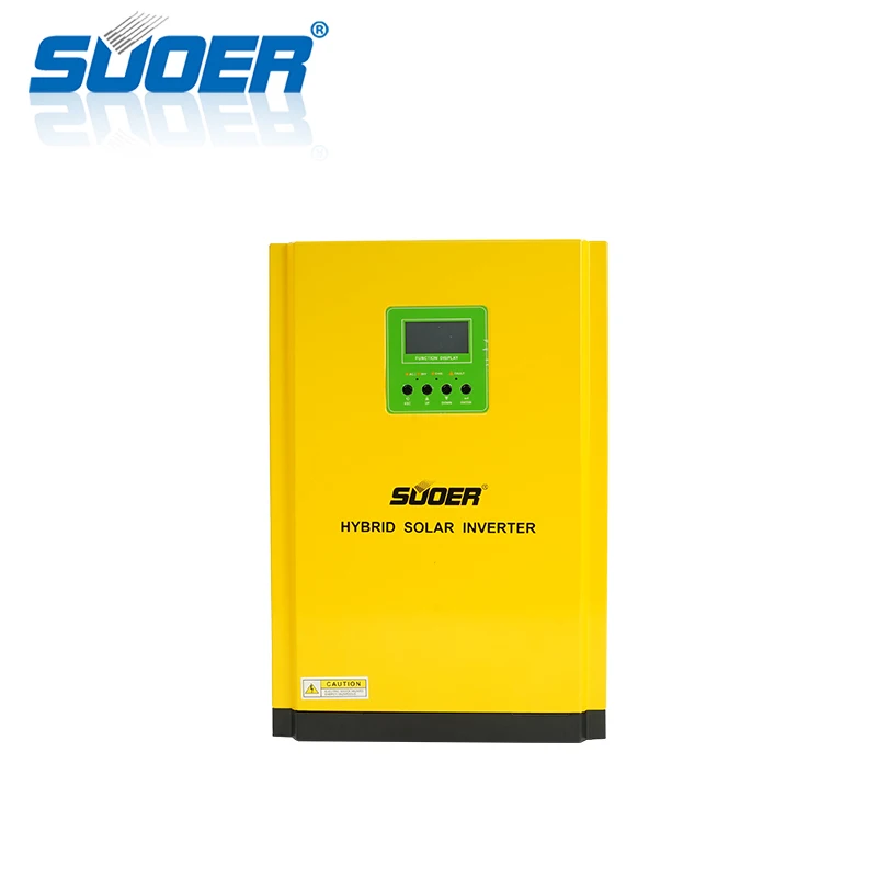 SUOER 24 volt 3.2kva 3kva Single output mppt hybrid solar power inverter ac invertor with MPPT solar charge control