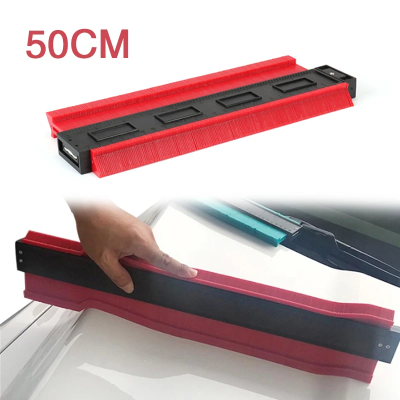 50CM Car Body Repair Scale Ruler Panel Beating Frame Profile Gauge Arc Measuring Instrument Contour Meter