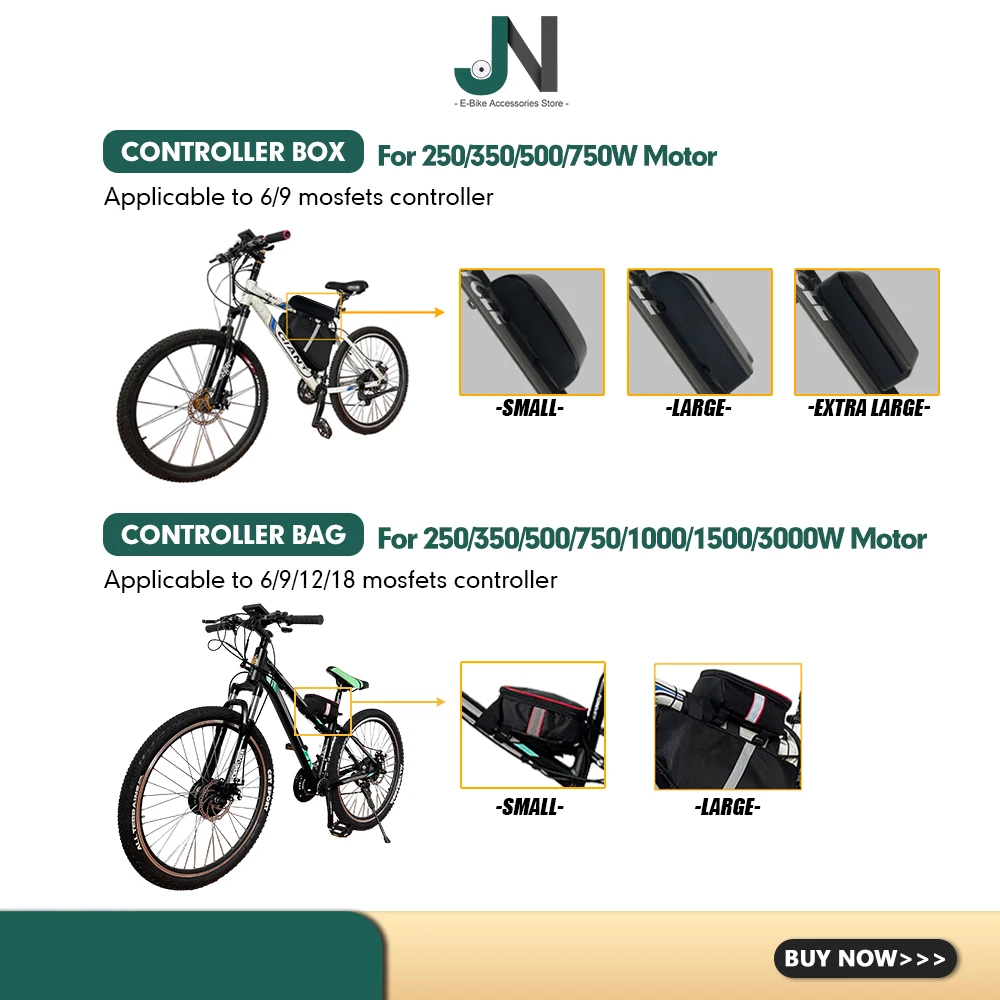 Ebike Waterproof Controller Box/Bag With Big/Small Size For 15-50A Controller 250W-3500W Electric Bicycle Conversion Accessories