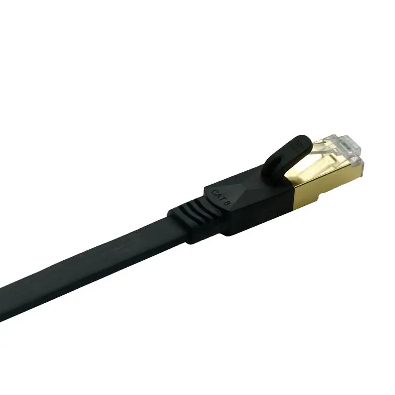 Ethernet Cable CAT8 40Gbps 2000MHz CAT 8 Networking Flat RJ45 Lan Patch Cord For Internet Laptops PS 4 Router RJ45 Cable