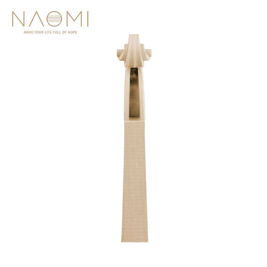 

NAOMI Maple Wood Dried Violin Neck Nice Handcrafted Violin Neck For DIY 4/4 3/4 1/2 1/4 1/8 Violin Luthier