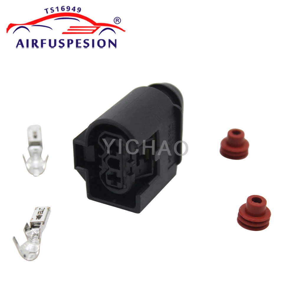 For Mercedes W221 W164 W251 W166 W222 AMK Discovery 4 Air Compressor Pump Motor Opposite Plug with Pin 2213200704 1643201204