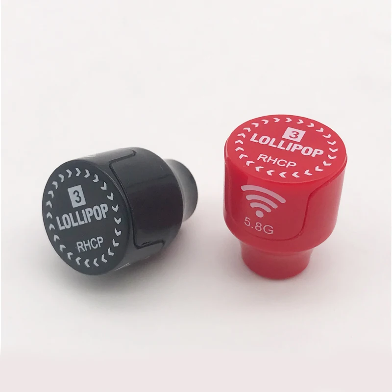 Lollipop-antena Seta para helicóptero de carreras, 3 Stubby, 5,8 GHz, 2.5Dbi, RHCP, SMA, RP-SMA, FPV, modelo de Dron