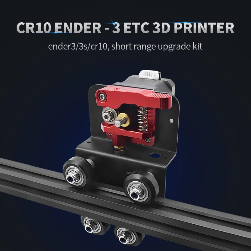 

1Set DIY Printer Ender 3 Upgrade/CR10 X Axis Stand Extruder Back Support Plate With Pulley Extruding Backplate for Ender3 Cr-10S