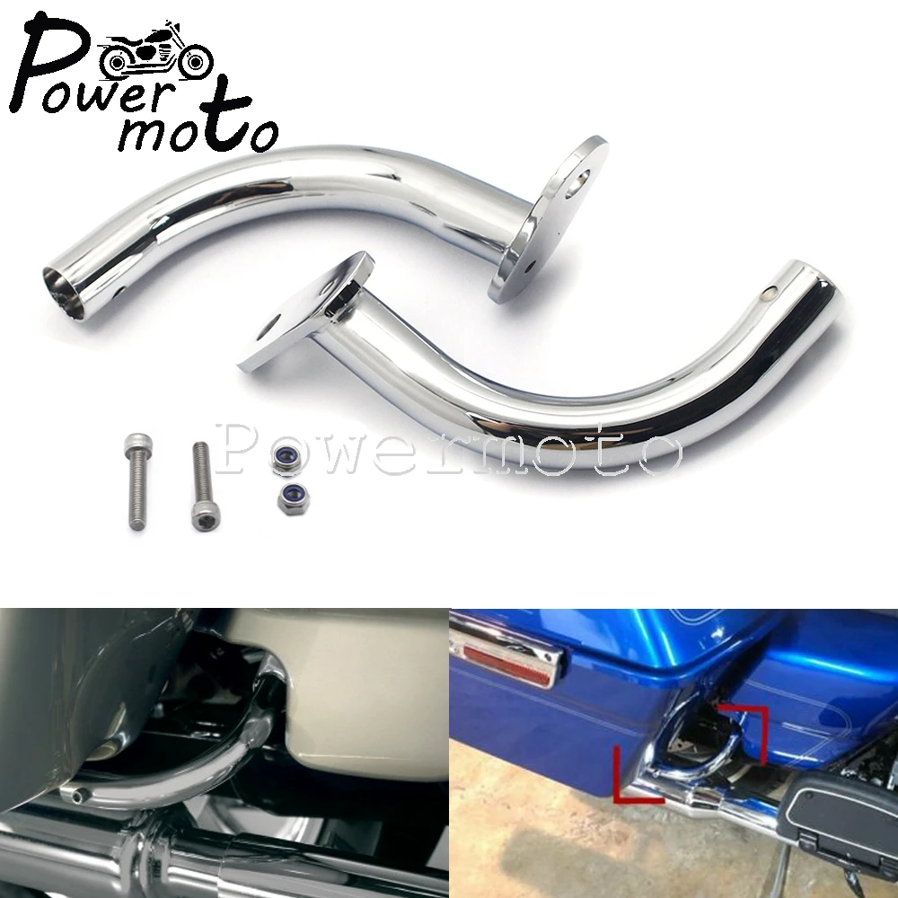 

1 Pair Rear Eliminator Saddlebag Support Bracket Guard For Harley Touring Electra Glide Standard Ultra Classic FLHT 1997-2008