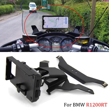รถจักรยานยนต์ใหม่สําหรับ BMW R 1200 RT -2009 R1200RT 2010-2013 Navigation Bracket GPS Navigator USB ชาร์จผู้ถือโทรศัพท์ 2014-2019