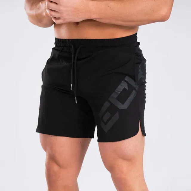 Gym Fitness Bodybuilding Skinny Shorts Men Running Sports Workout Bermuda Male Brand Short Pants Summer Quick dry Beach Shorts