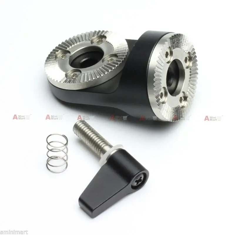 مصغرة ARRI نوع روزيت بدوره محول fr 15 مللي متر قضيب دعم DSLR تلاعب تمديد الذراع اتبع التركيز كاميرا الحفارات قفص اكسسوارات DIY بها بنفسك #5