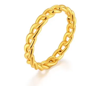 999 pure gold rings 24k gold chain ring finger ring wedding rings for women gold ring