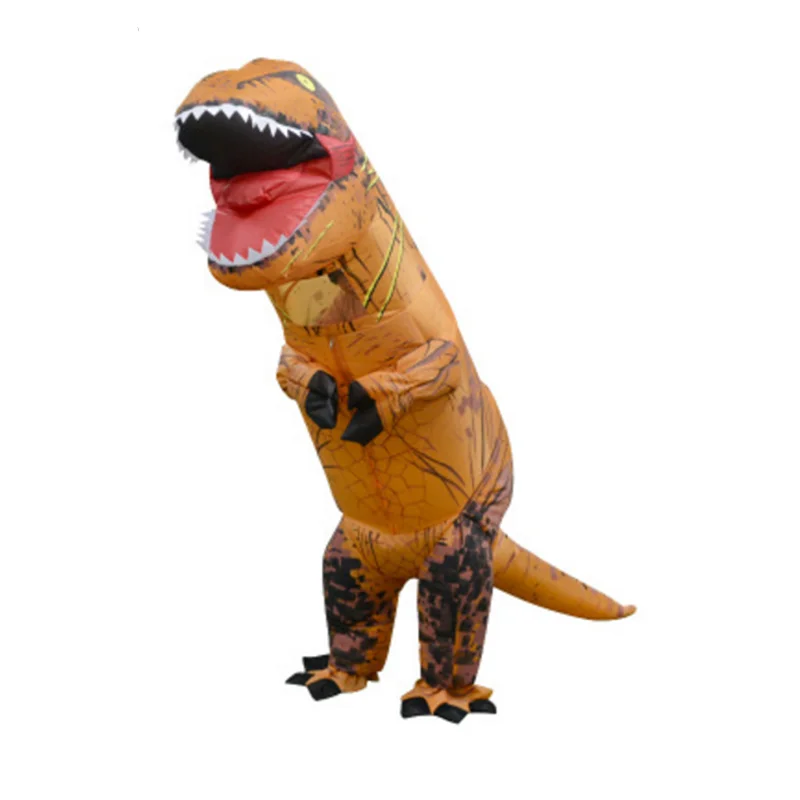 Nowy nadmuchiwany kostium dinozaura dla dorosłych T REX przebranie na przyjęcie maskotka Cosplay kostium na Halloween dla mężczyzn kobiety Kid Dino Cartoon