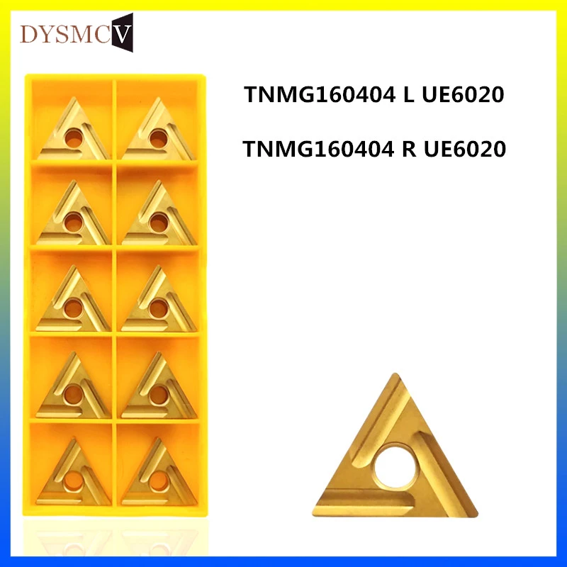 

TNMG160404 L UE6020 TNMG160404 LR UE6020 наружный токарный инструмент вставные лезвия для токарных станков с ЧПУ