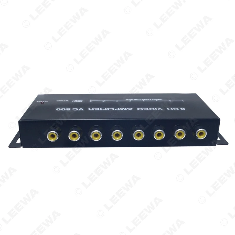 LEEWA Auto Car 1 to 8 Output Video Spliter Monitor Signal Part For DVD/LCD/TV Monitor Display 12V  #CA1322