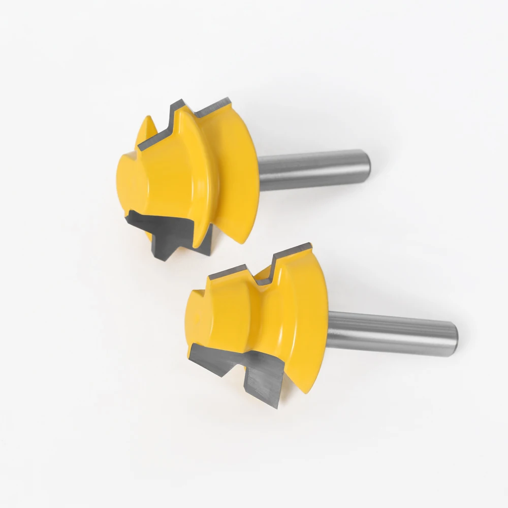 2 PC 8 Mm Betis Lock Miter Router-22.5 Derajat Lem Bengkel Tukang Kayu Router Bit Set Tenon Cutter untuk Kerajinan Kayu alat