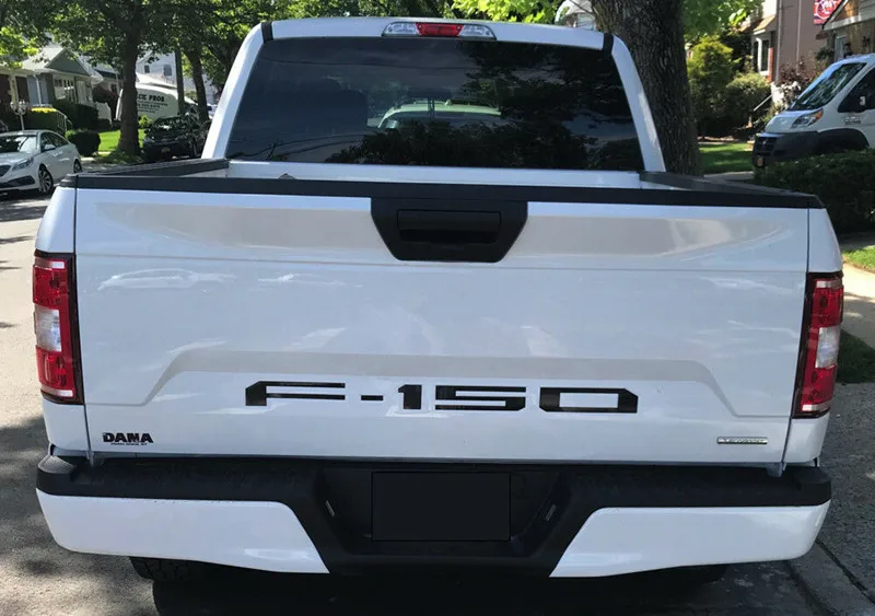 Chrome Mirror Letters Inserts For Ford F-150 2018 2019 Tailgate ABS Plastic