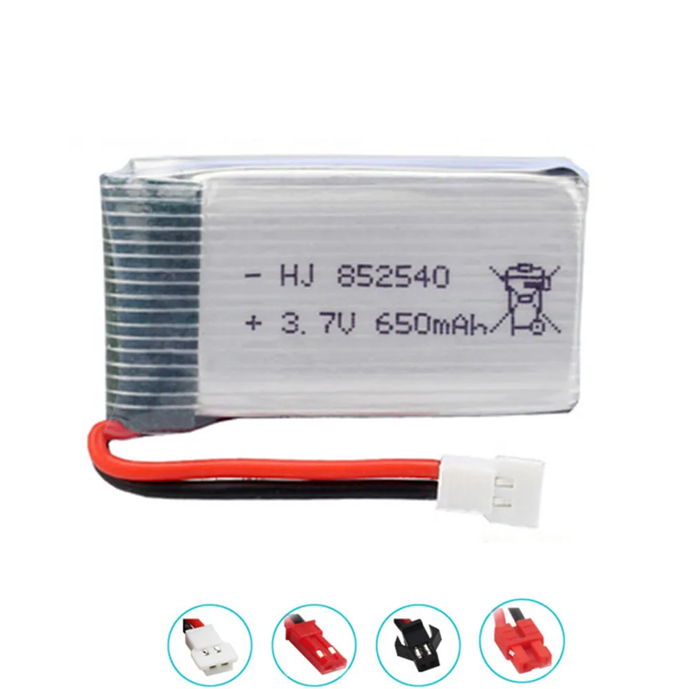 3.7V 650mAh يبو البطارية + 3.7v شاحن ل SYMA X5C X5C-1 X5 H5C X5SW X6SW H9D H5C Drone 852540 3.7V يبو بطارية قابلة للشحن