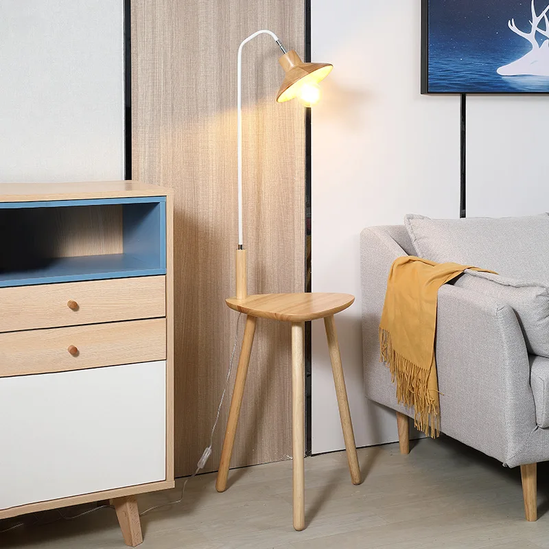 Imagem -03 - Nordic Creative Storage Tripod Floor Lamp Led Eye Protection Sala de Estar Jantar Quarto Hotel Convidado Home Fixtures