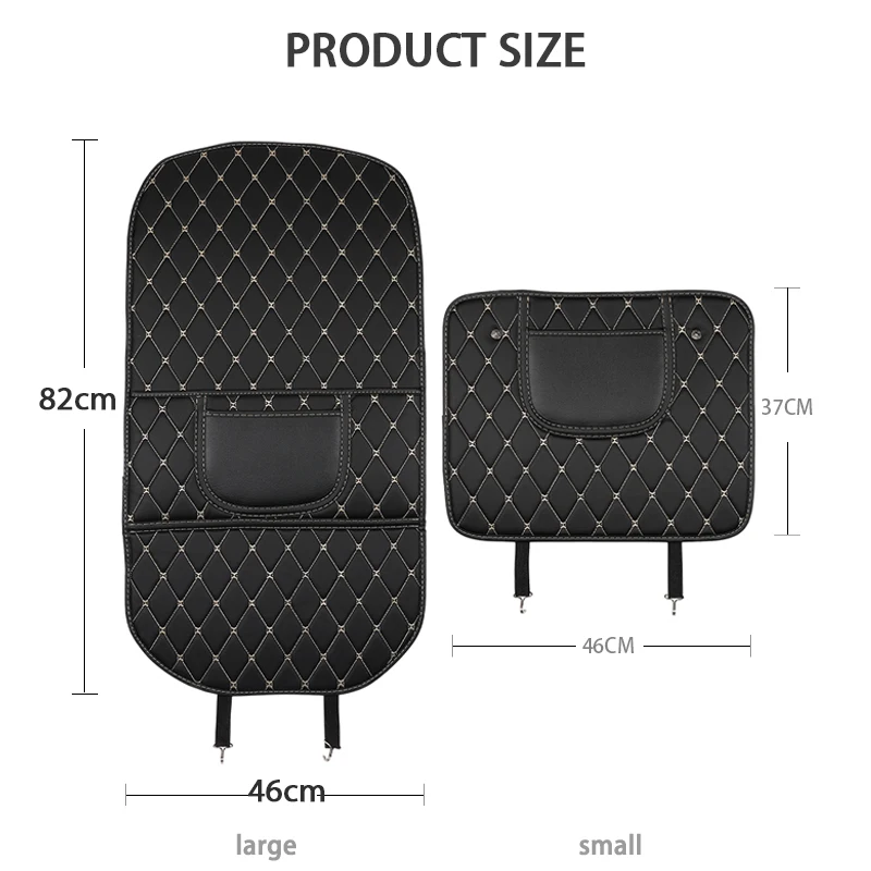 BLALION Car Seat Back Anti Kick Pad Leather Interior Anti Scratch Protector Cover Seat-Back Protective Pads Waterproof Accessory